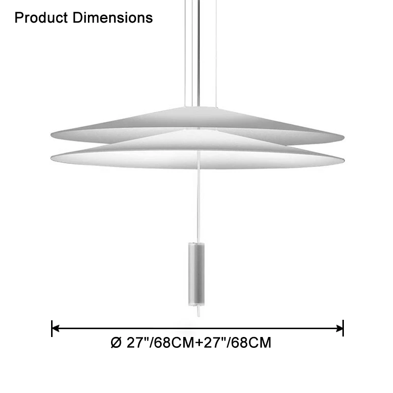 WOMO Tiered Cone Pendant Light-WM2513 - Image 36