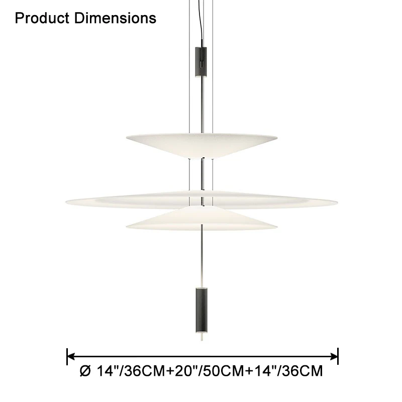 WOMO Tiered Cone Pendant Light-WM2513 - Image 46