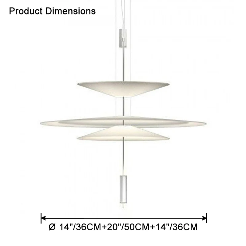 WOMO Tiered Cone Pendant Light-WM2513 - Image 48