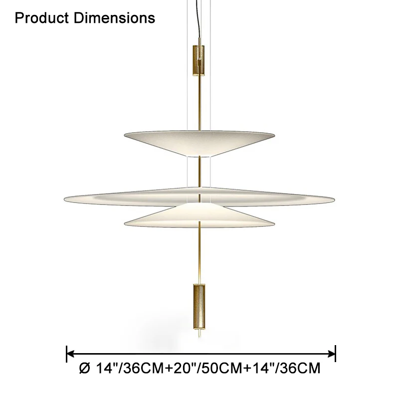 WOMO Tiered Cone Pendant Light-WM2513 - Image 50