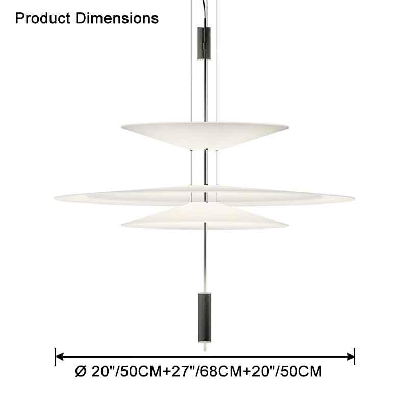 WOMO Tiered Cone Pendant Light-WM2513 - Image 52