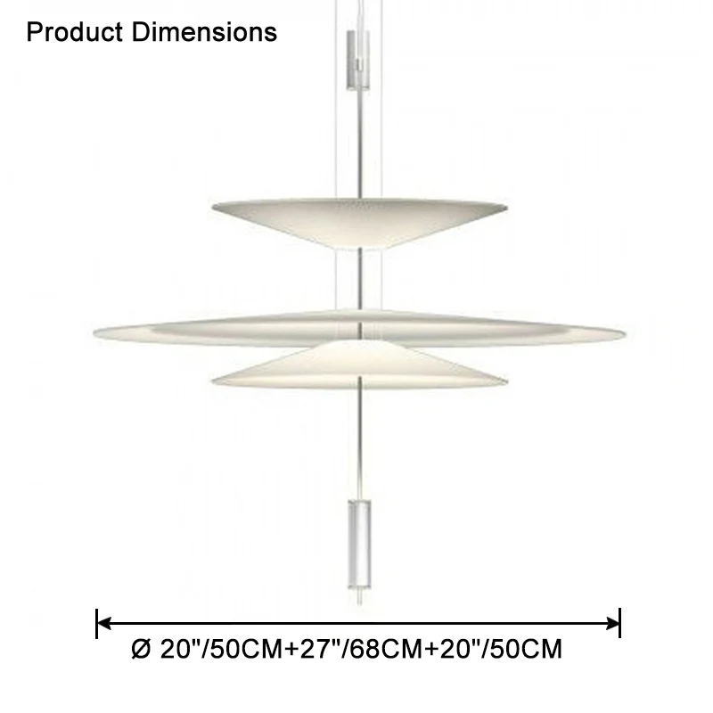 WOMO Tiered Cone Pendant Light-WM2513 - Image 54
