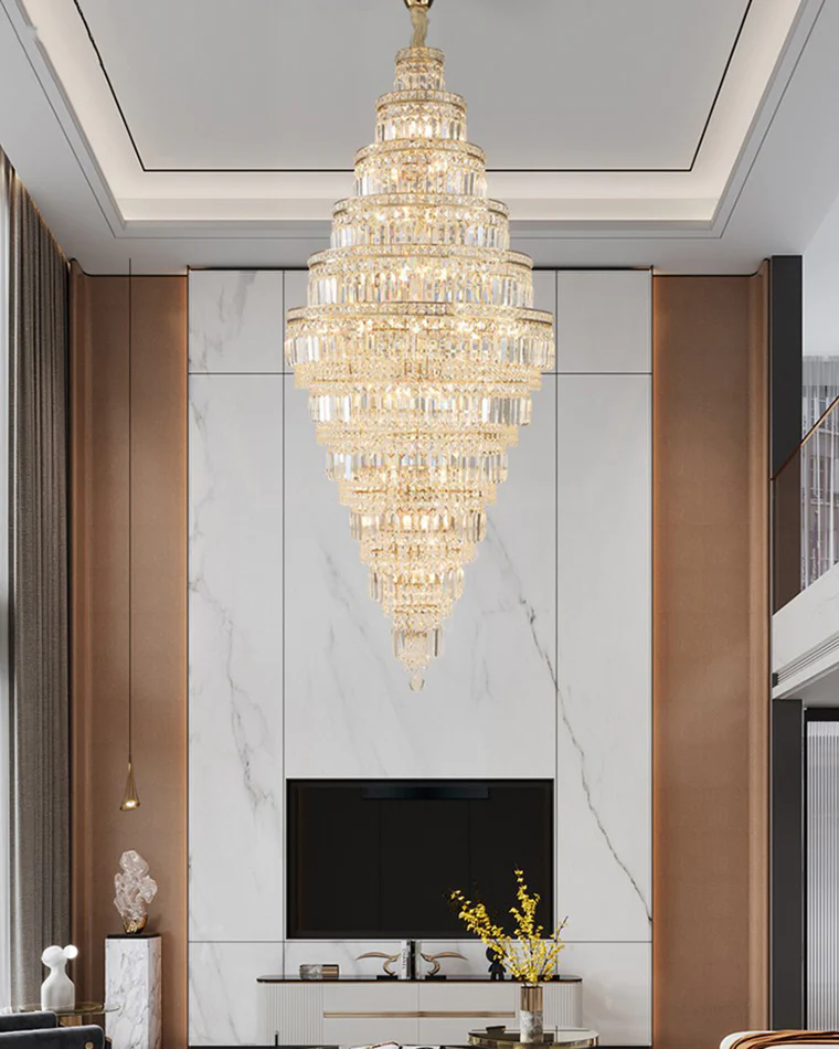 WOMO Large Tiered Crystal Chandelier-WM2389 - Image 5