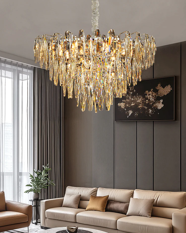 WOMO Tiered Crystal Chandelier-WM3035 - Image 2