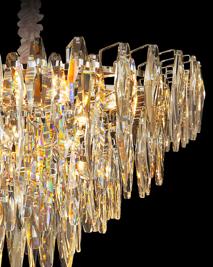 WOMO Tiered Crystal Chandelier-WM3035 - Image 6