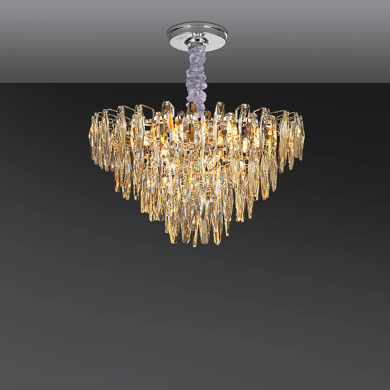 WOMO Tiered Crystal Chandelier-WM3035 - Image 8