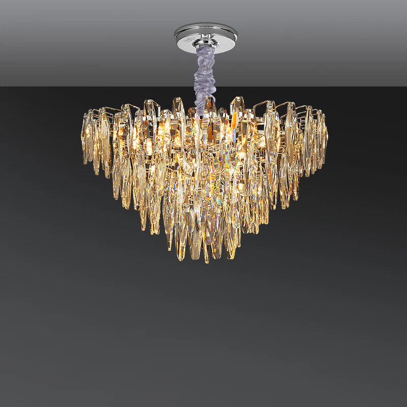 WOMO Tiered Crystal Chandelier-WM3035 - Image 9