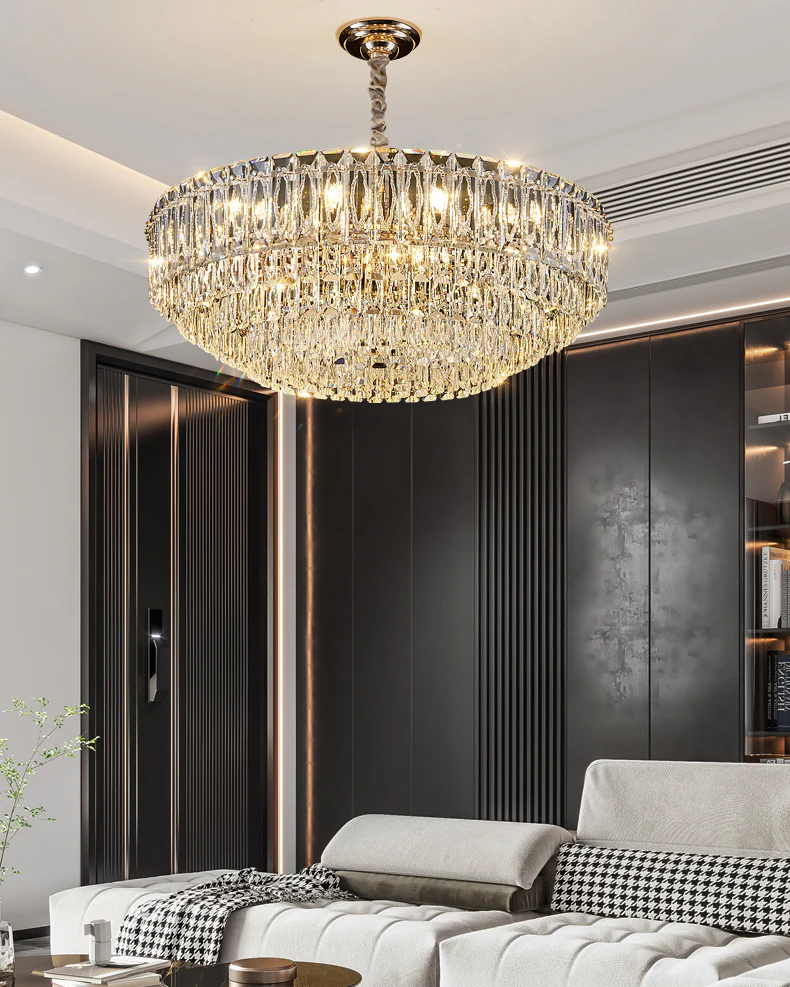 WOMO Tiered Crystal Chandelier-WM3038 - Image 3