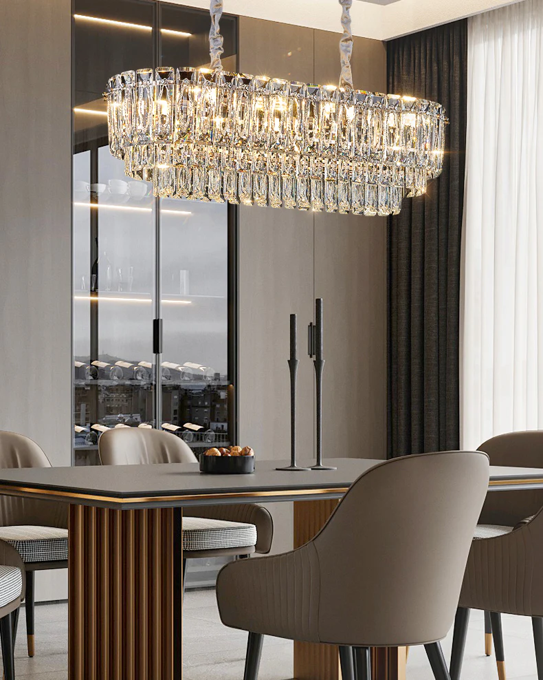 WOMO Tiered Crystal Chandelier-WM3038 - Image 5