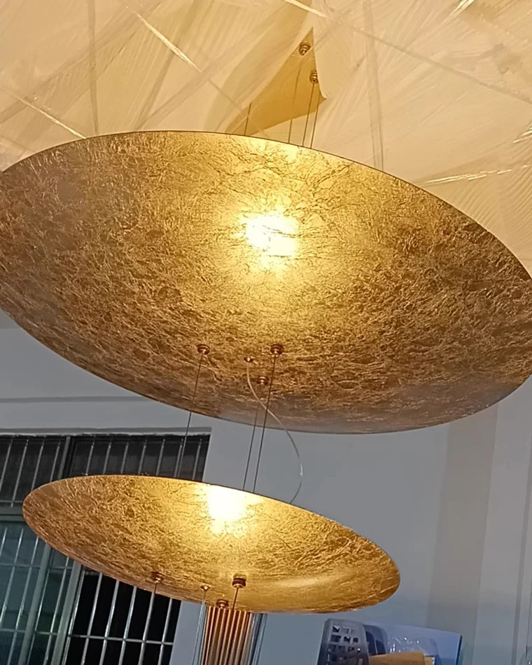WOMO Gold Tiered Discs Chandelier-WM2475 - Image 5