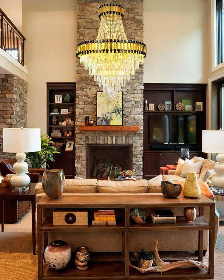 WOMO Tiered Gold Crystal Chandelier-WM2745 - Image 19