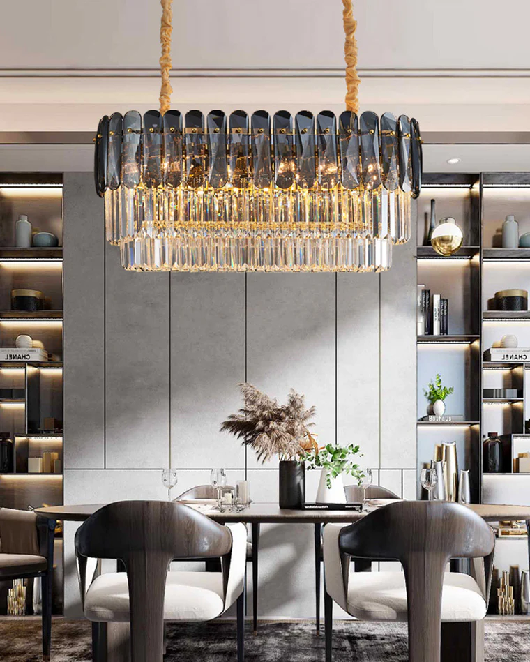 WOMO Tiered Linear Crystal Chandelier-WM2543 - Image 3