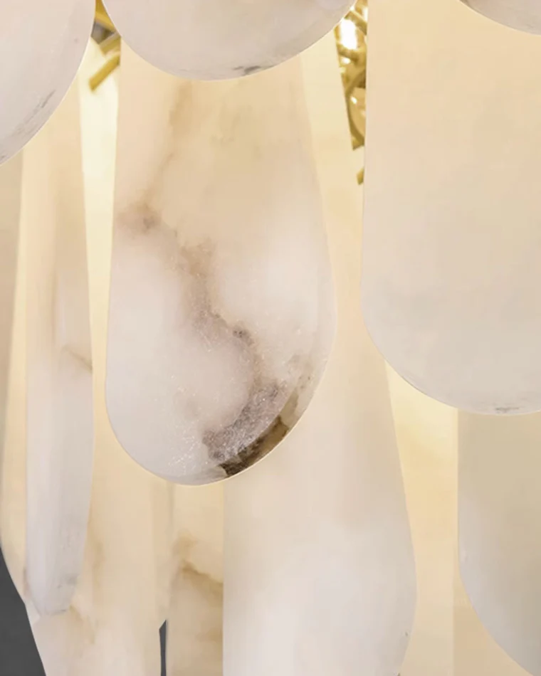 WOMO Tiered Raindrop Alabaster Chandelier-WM2395 - Image 22