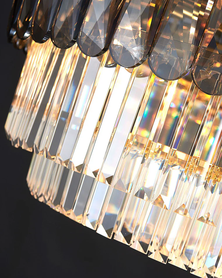 WOMO Tiered Round Crystal Chandelier-WM2542 - Image 17