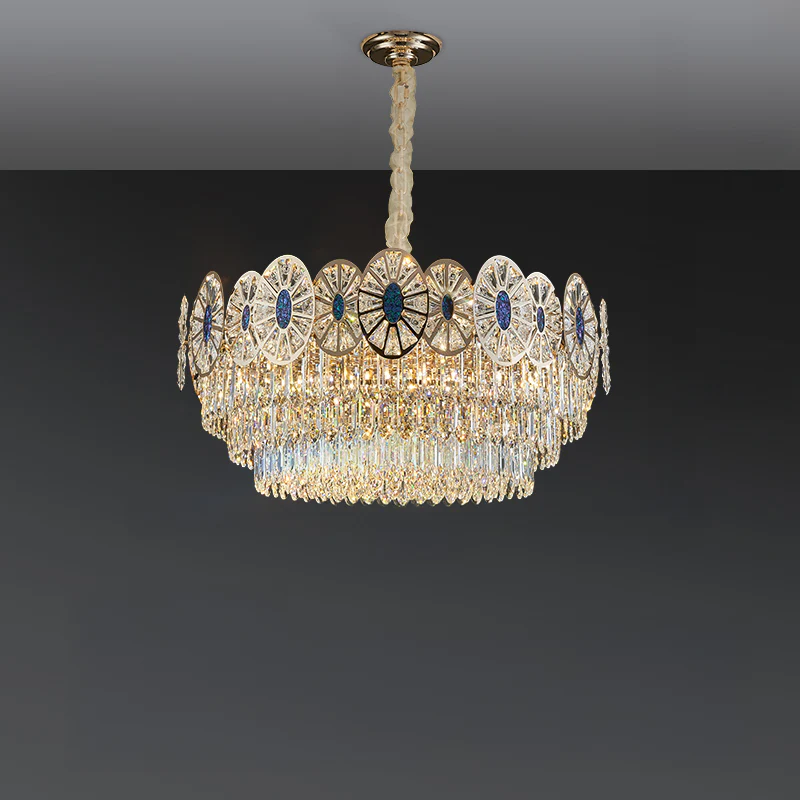 WOMO Tiered Shell Crystal Chandelier-WM3034 - Image 10