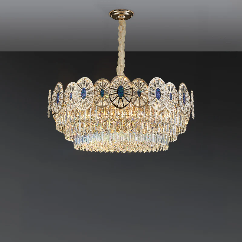 WOMO Tiered Shell Crystal Chandelier-WM3034 - Image 11