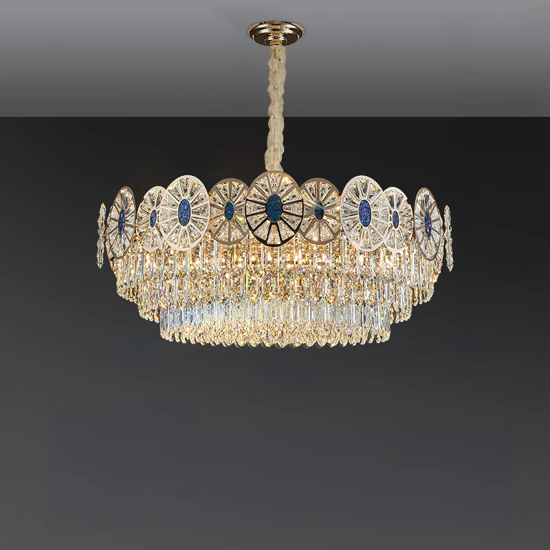 WOMO Tiered Shell Crystal Chandelier-WM3034 - Image 12