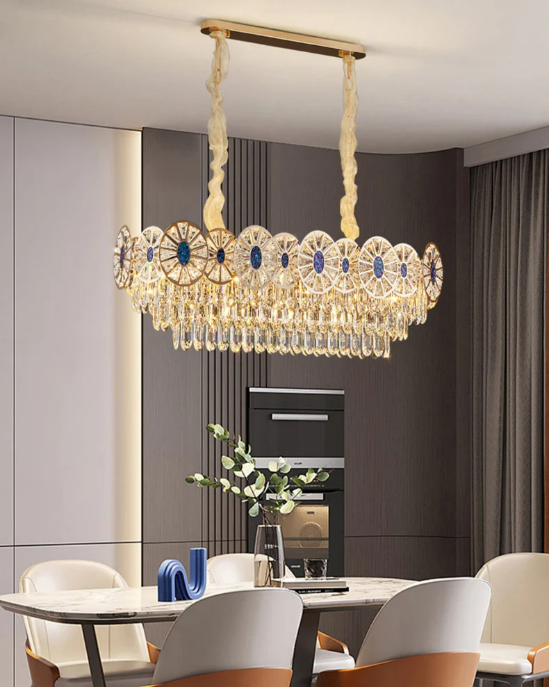 WOMO Tiered Shell Crystal Chandelier-WM3034 - Image 6