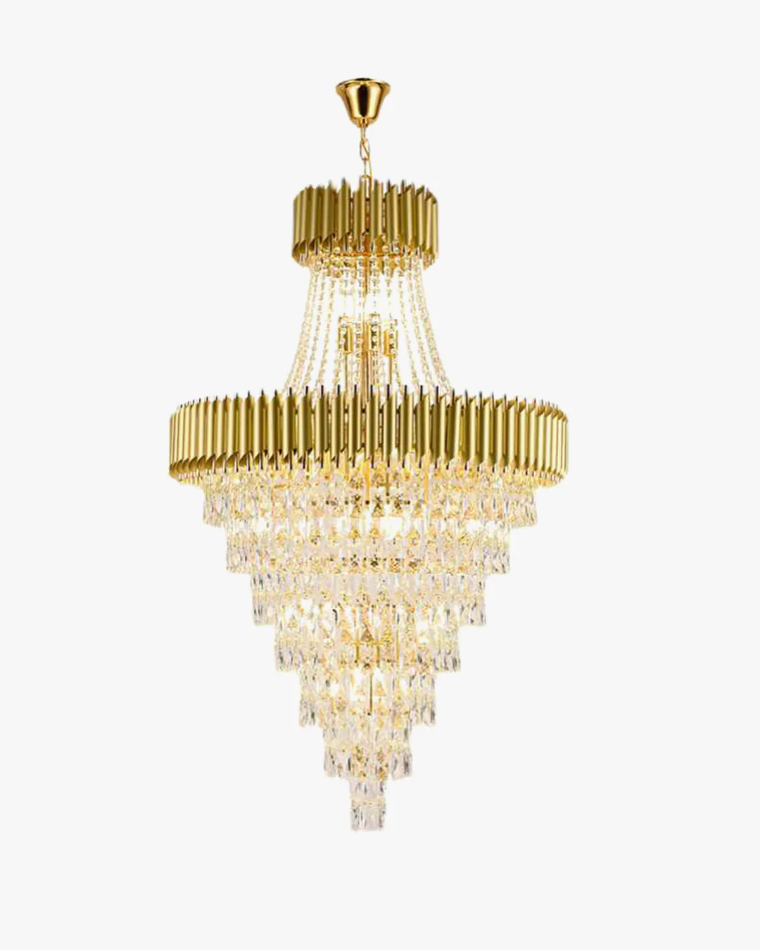 WOMO Tiered Tapered Crystal Chandelier-WM2699 - Image 9