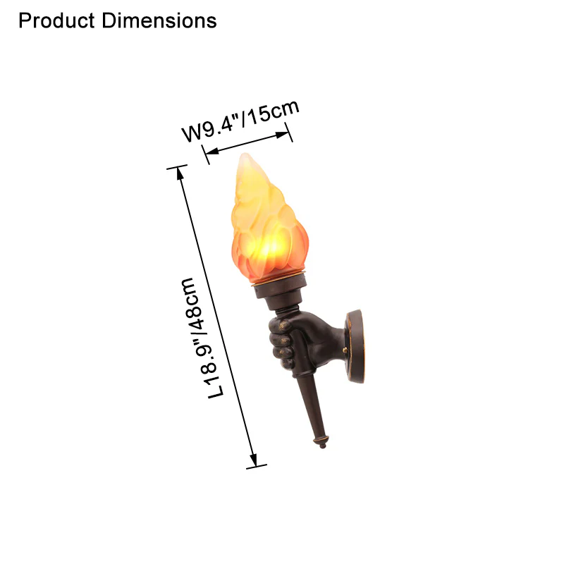 WOMO Torch Outdoor Wall Light-WM9072 - Image 23