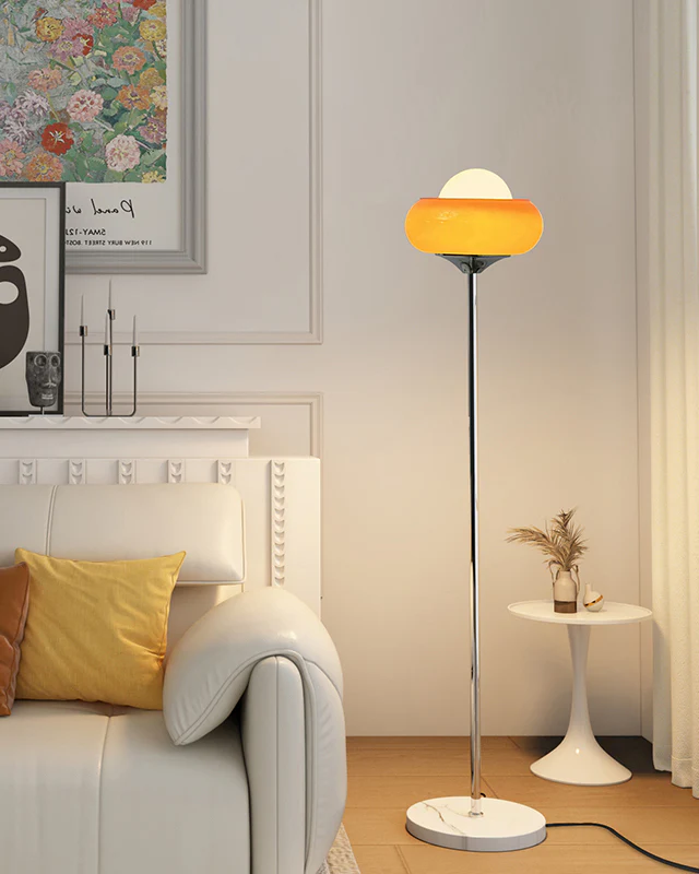 WOMO Torchiere Orange Floor Lamp-WM7092 - Image 10