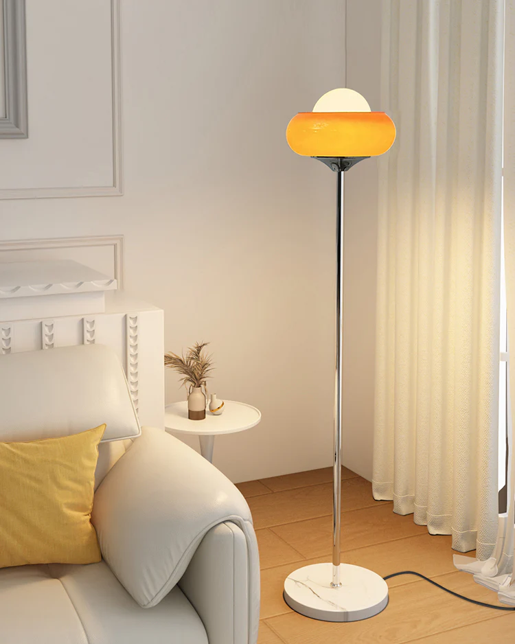 WOMO Torchiere Orange Floor Lamp-WM7092 - Image 11