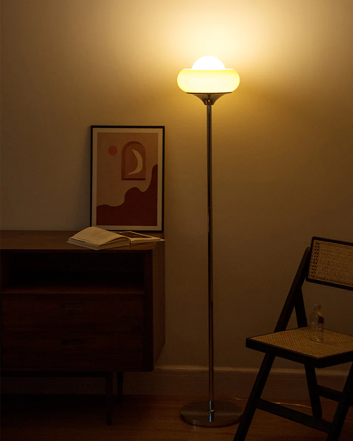 WOMO Torchiere Orange Floor Lamp-WM7092 - Image 5