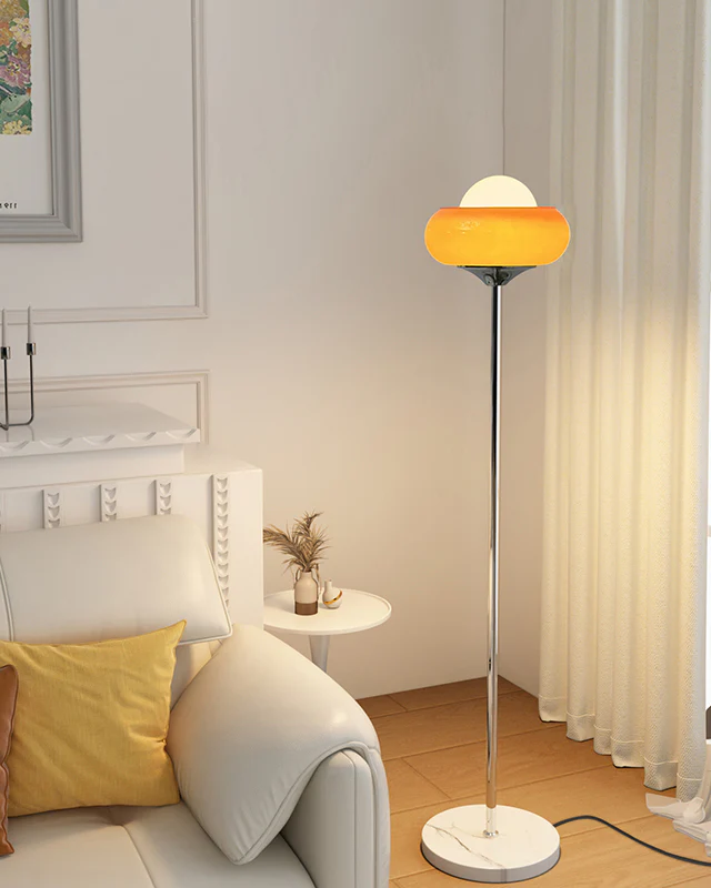 WOMO Torchiere Orange Floor Lamp-WM7092 - Image 6