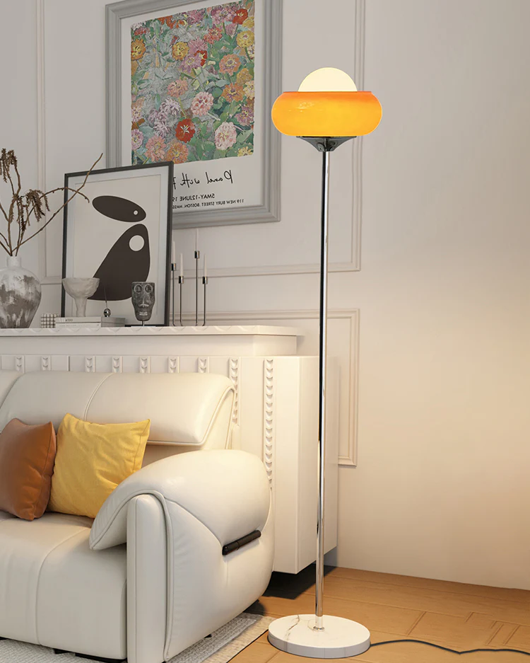 WOMO Torchiere Orange Floor Lamp-WM7092 - Image 8