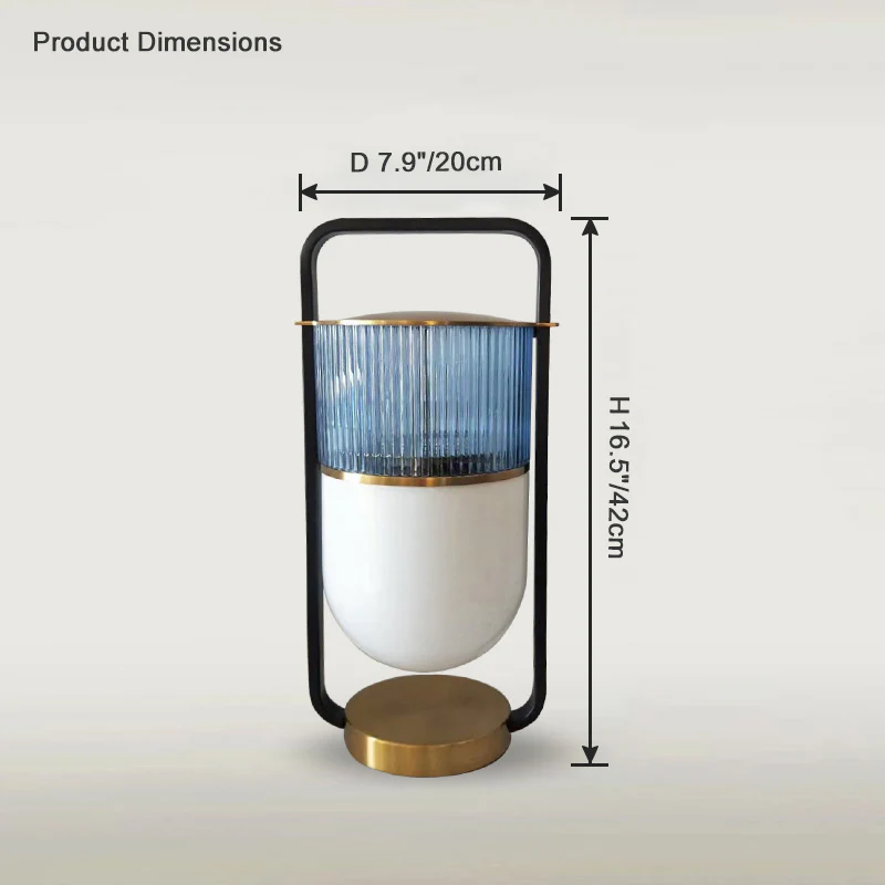 WOMO Portable Touch Glass Lantern Table Lamp-WM8026 - Image 15