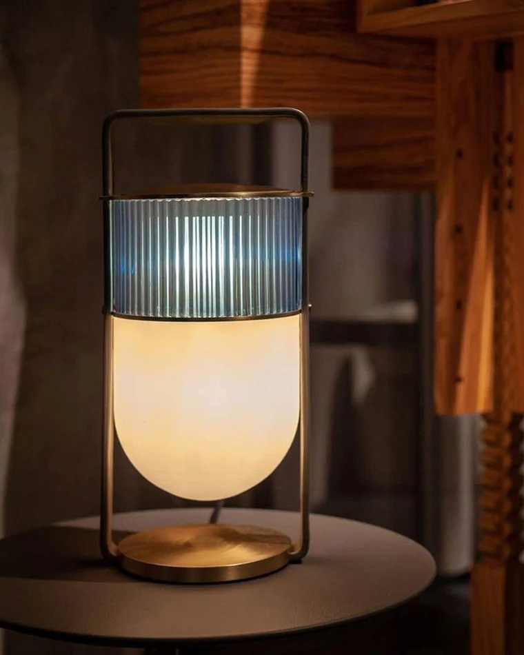 WOMO Portable Touch Glass Lantern Table Lamp-WM8026 - Image 2