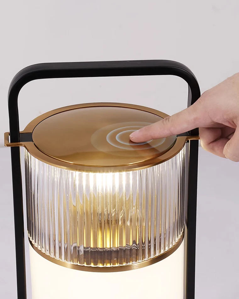 WOMO Portable Touch Glass Lantern Table Lamp-WM8026 - Image 4