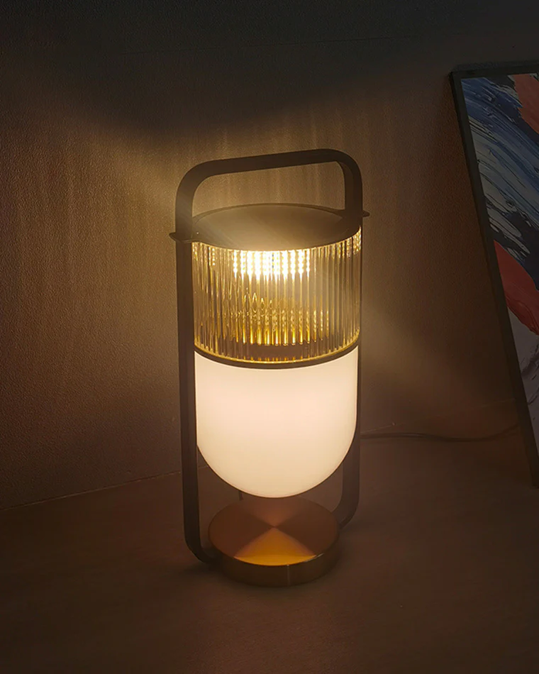 WOMO Portable Touch Glass Lantern Table Lamp-WM8026 - Image 9