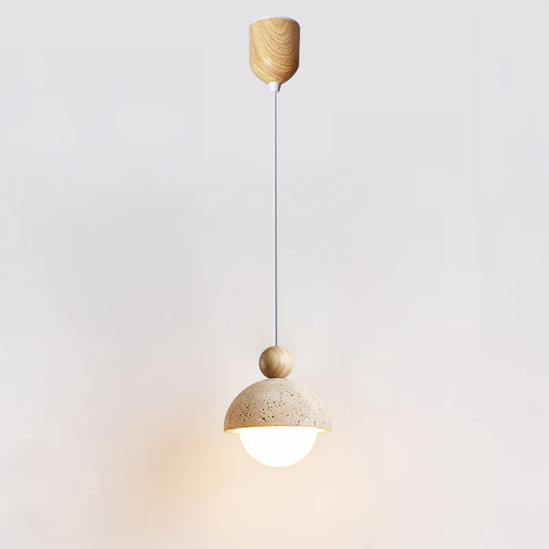 WOMO Travertine Globe Pendant Light-WM3085 - Image 10