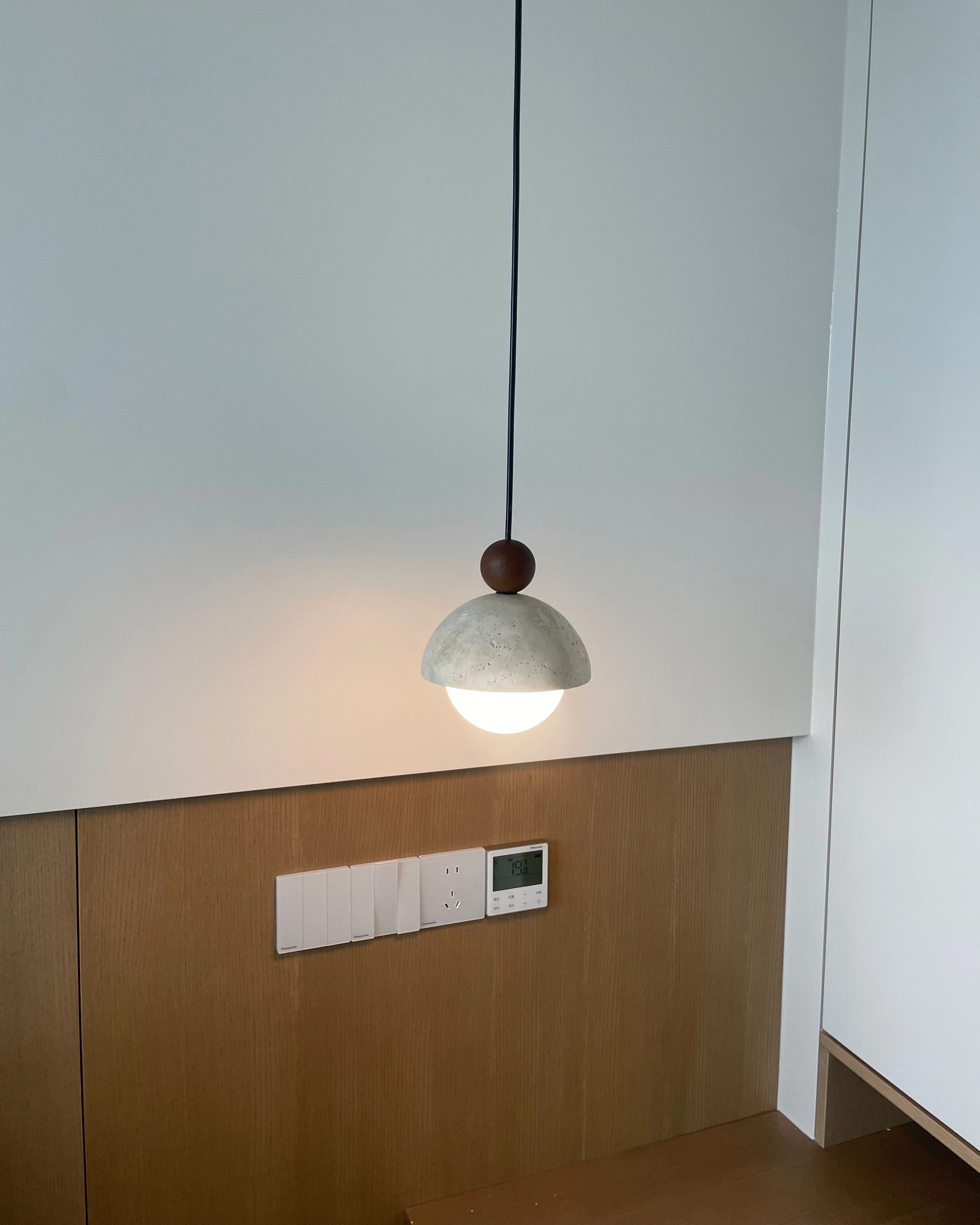 WOMO Travertine Globe Pendant Light-WM3085 - Image 6