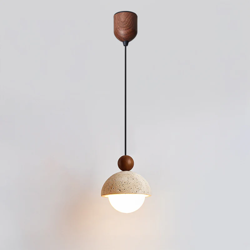 WOMO Travertine Globe Pendant Light-WM3085 - Image 9