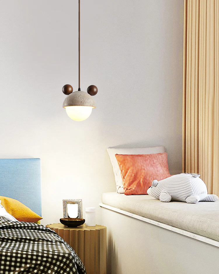 WOMO Travertine Globe Pendant Light-WM3094 - Image 2