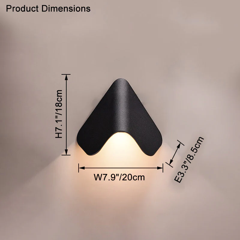 WOMO Triangular Outdoor Wall Light-WM9059 - Image 19