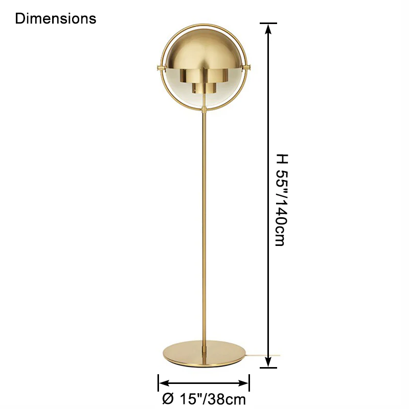 WOMO Unique Adjustable Floor Lamp-WM7117 - Image 10