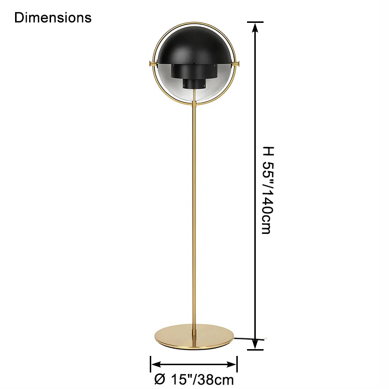 WOMO Unique Adjustable Floor Lamp-WM7117 - Image 8
