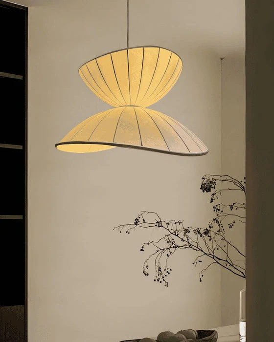 WOMO Unique Japandi Silk Pendant Light-WM2961 - Image 7