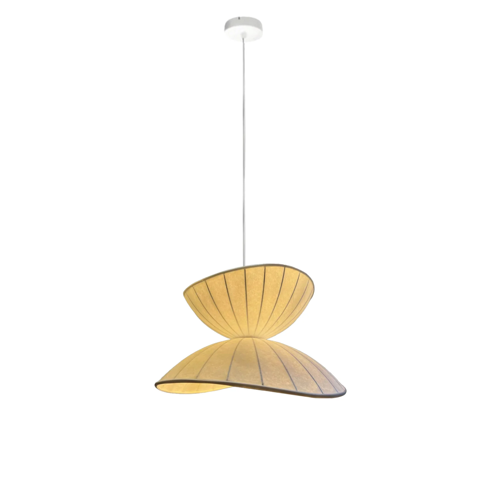WOMO Unique Japandi Silk Pendant Light-WM2961 - Image 9