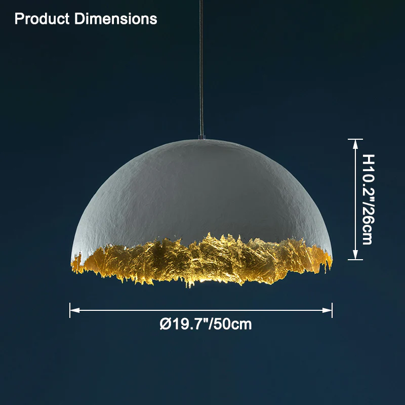 WOMO Wabi-Sabi Dome Pendant Light-WM2576 - Image 25