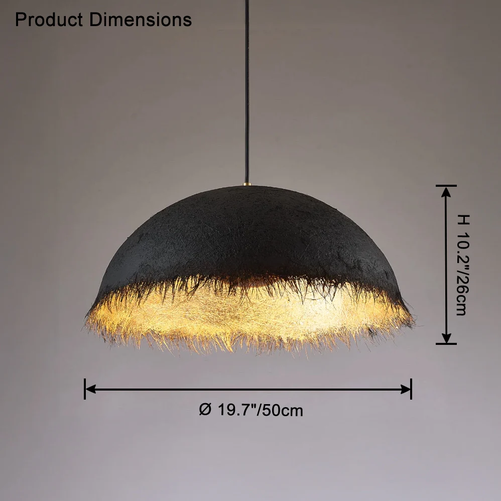 WOMO Wabi-Sabi Dome Pendant Light-WM2576 - Image 35