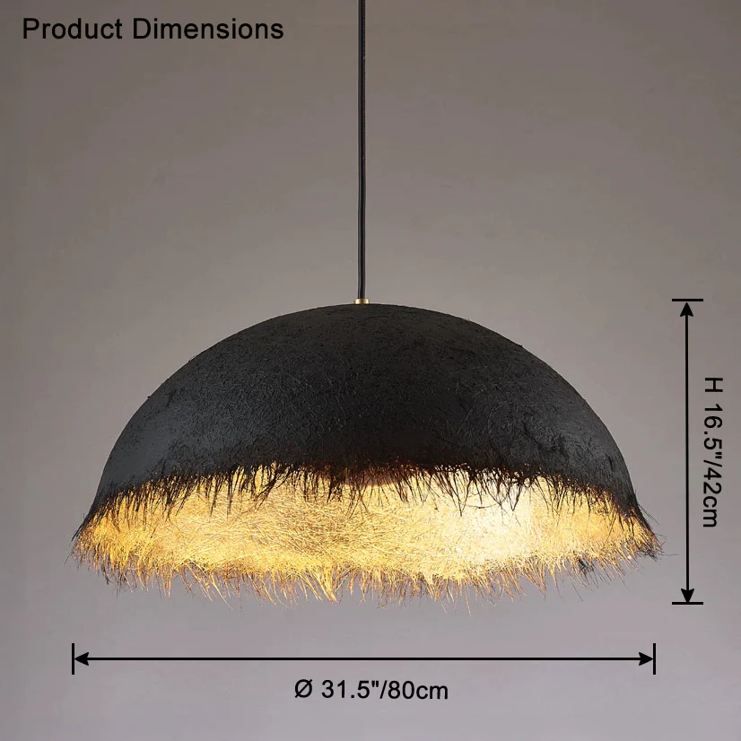 WOMO Wabi-Sabi Dome Pendant Light-WM2576 - Image 41