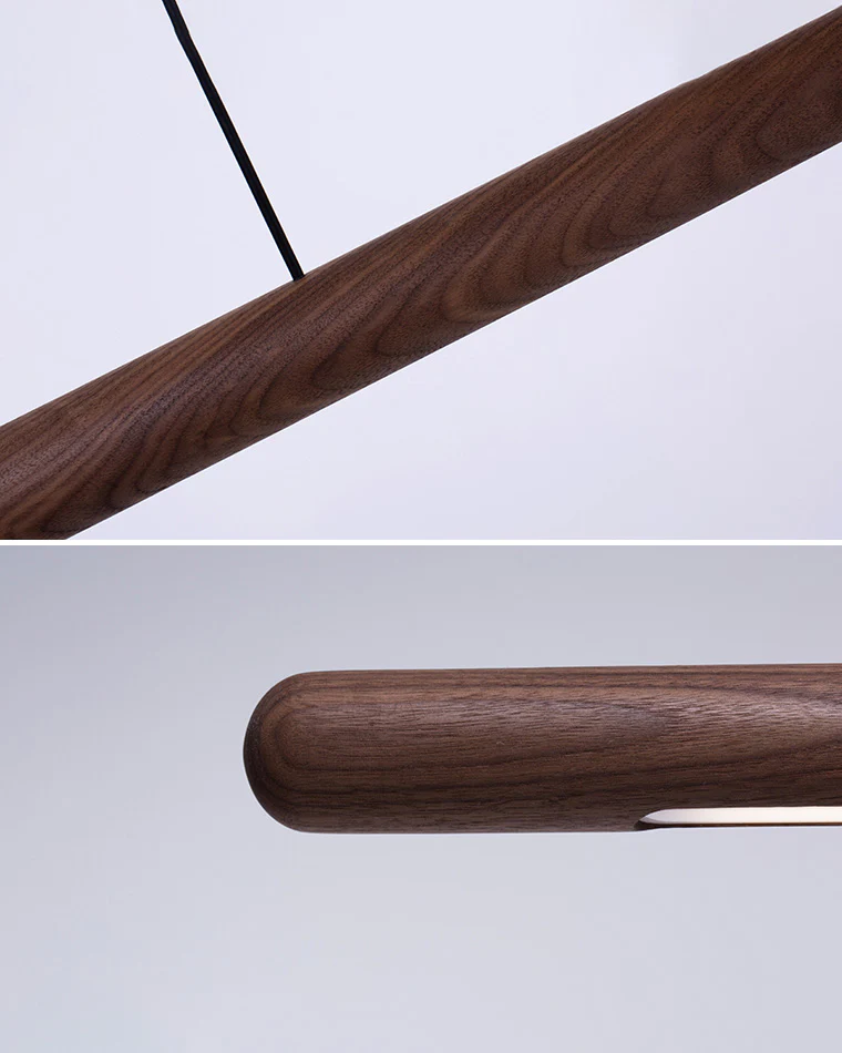 WOMO Walnut Linear Led Pendant Light-WM2520 - Image 16