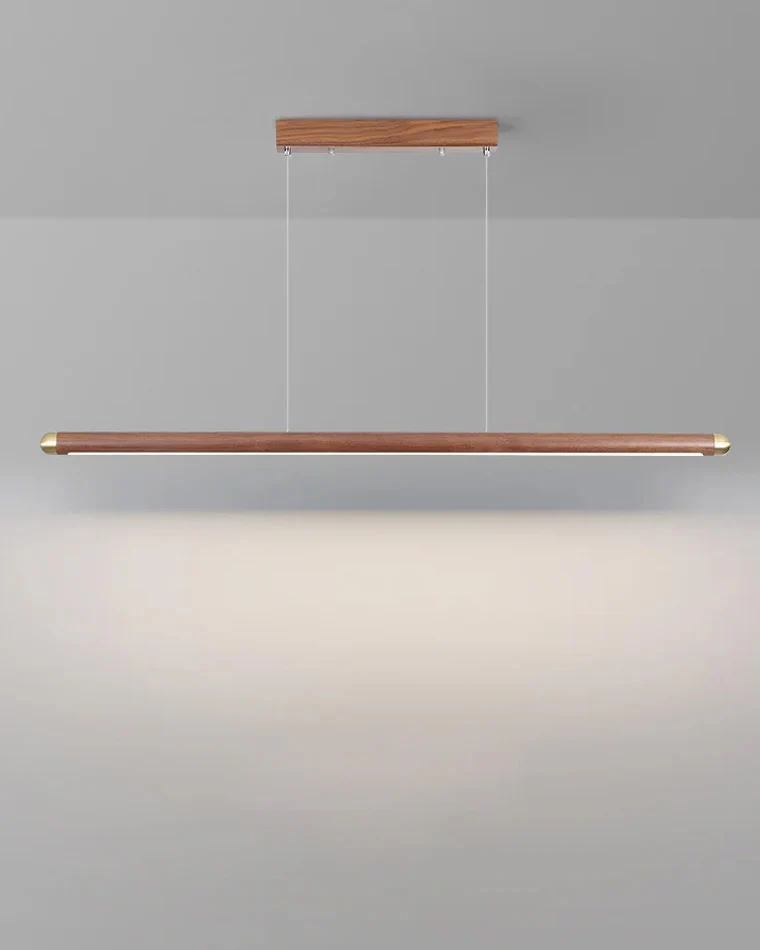 WOMO Walnut Linear Led Pendant Light-WM2520 - Image 17
