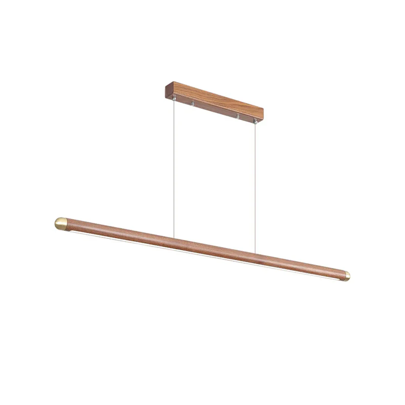 WOMO Walnut Linear Led Pendant Light-WM2520 - Image 19