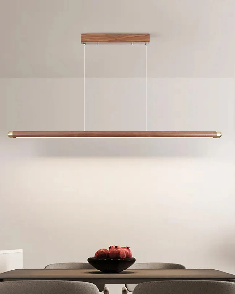 WOMO Walnut Linear Led Pendant Light-WM2520 - Image 8