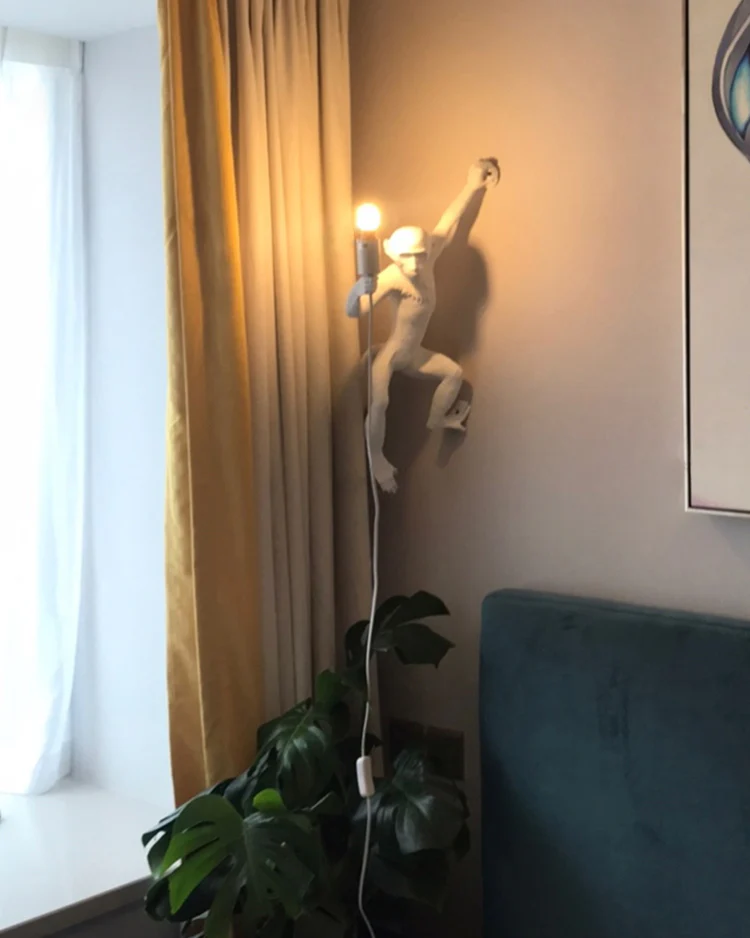 WOMO Hanging Monkey Wall Sconce-WM6114 - Image 6